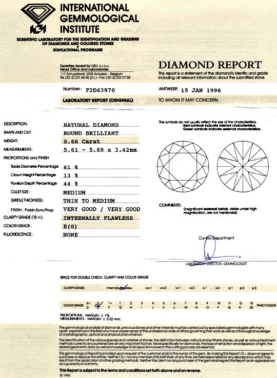 Foto 9 - Diamant 0,66ct Brillant IGI Lupenrein River VGVG, D5954