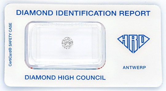 Foto 1 - Diamant 0,58ct Brillant HRD Top Wesselton VS 3xSehr Gut, D6018