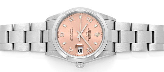Foto 1 - Rolex Date Oyster Perpetual Edelstahl Herren-Armbanduhr, U2245